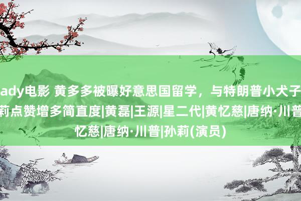 ady电影 黄多多被曝好意思国留学，与特朗普小犬子成学友，孙莉点赞增多简直度|黄磊|王源|星二代|黄忆慈|唐纳·川普|孙莉(演员)